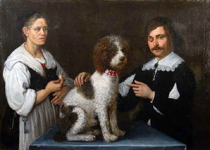 Guercino's painting of the Lagotto Romagnolo